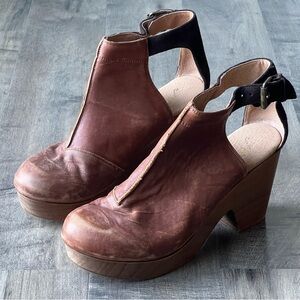 Free People Womens Amber Orchard Brown Clog Shoes Size 11 41.5